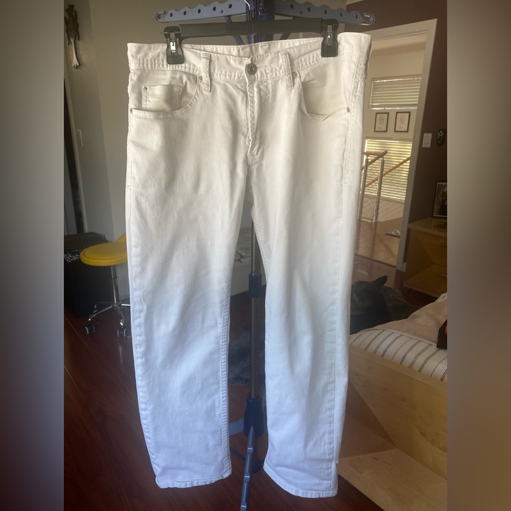 Men’s Buffalo David Bitton white jeans